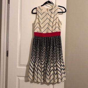 Black and white polka dot dress